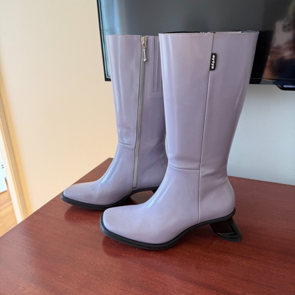 Nova Heeled Boots in Purple by Eytys